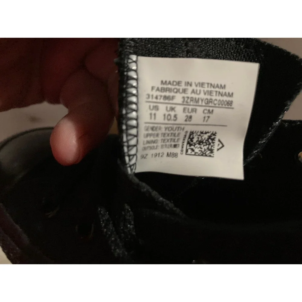 Converse All Star Boys 11 Little Kids Low Top Shoes 314786F  Black j323